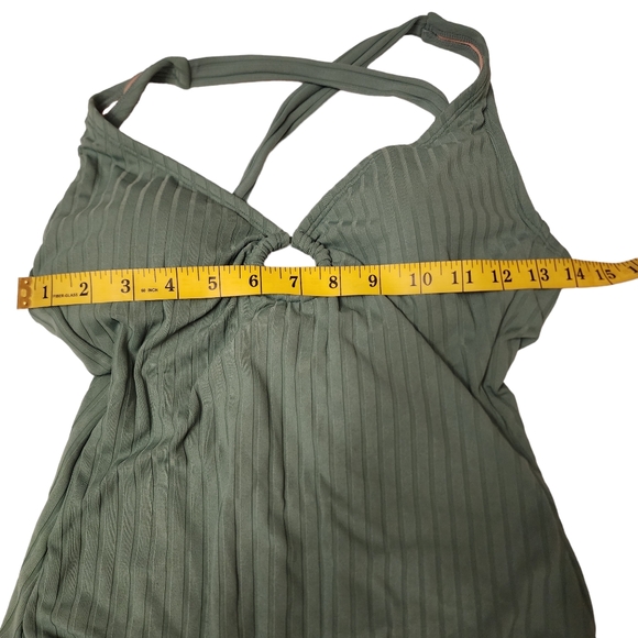 Kona Sol Sage Green One Piece Swimsuit Size S - Picture 7 of 11
